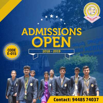 Engineering Admissions Open  2018 – 2019