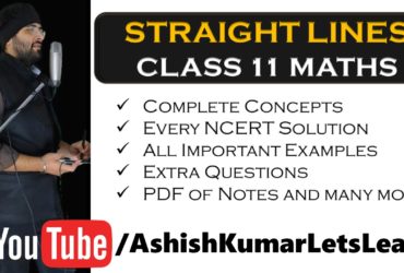 Deep Learning Tutorial for Straight Lines Class 11 Maths