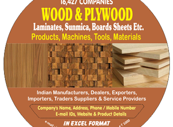 16,427 Companies – Wood & Plywood Laminates, Sunmica, Boards Sheets etc. Products, Machines, Tools & Materials