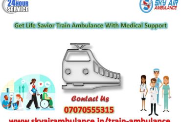 Select Sky Air/Train Ambulance Service in Delhi with MICU Facility