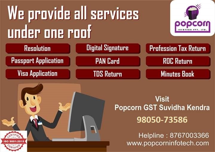 GST, Accounting, TAX, PAN, Passport services available at affordable prices.