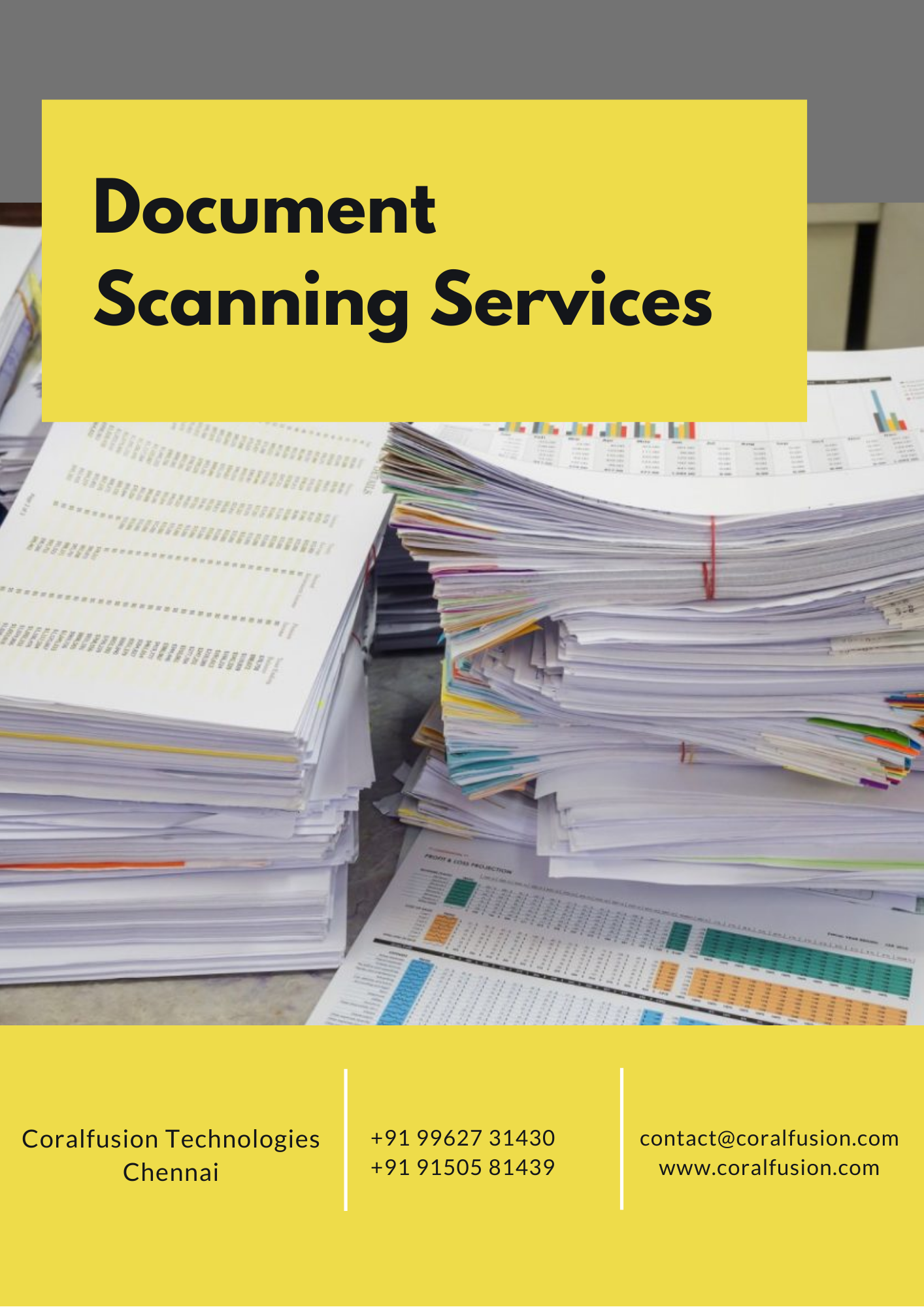 Document scanning and document digitization service in chennai
