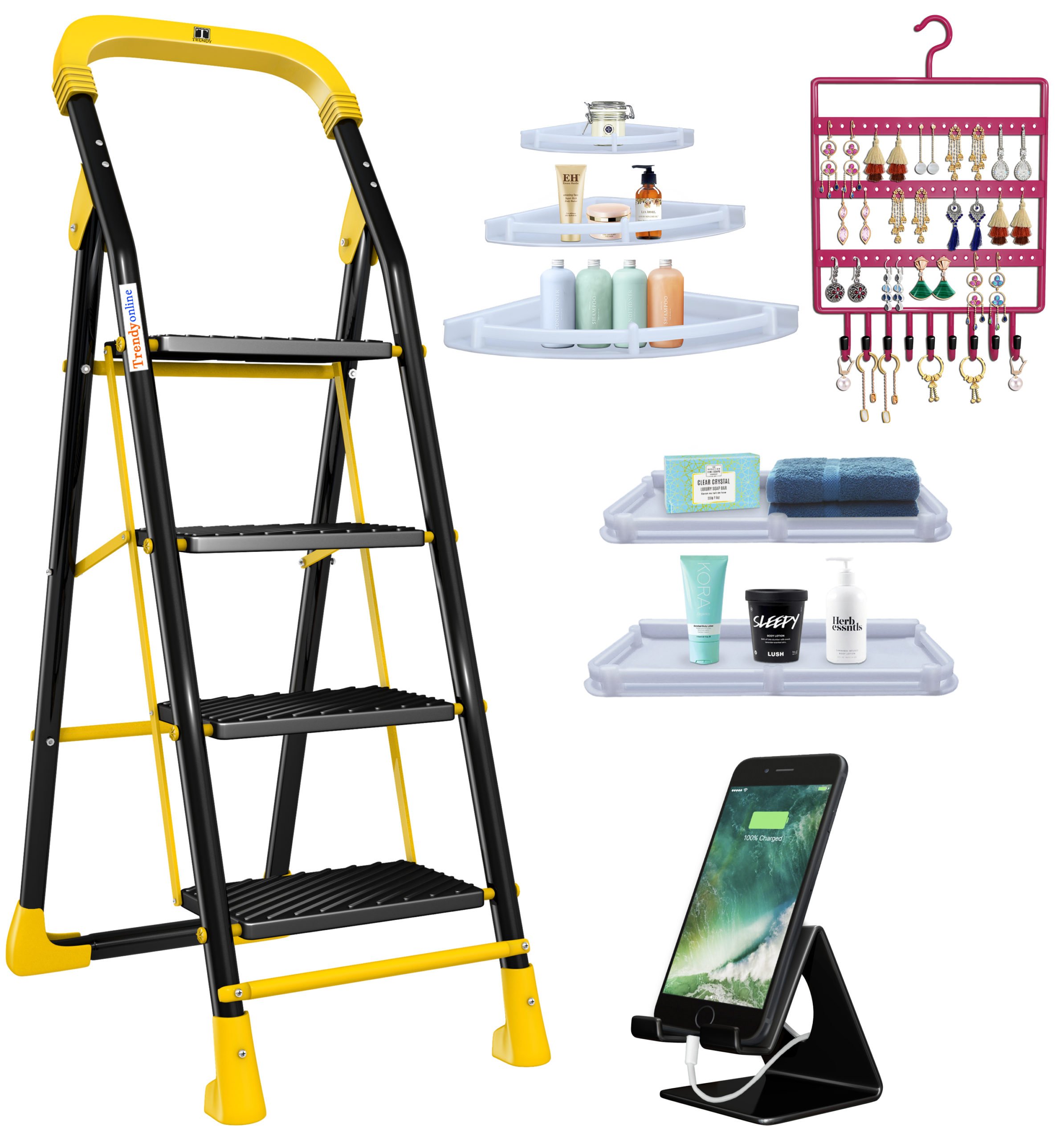 Trendy Cameo Special 4 Step Ladder Combo