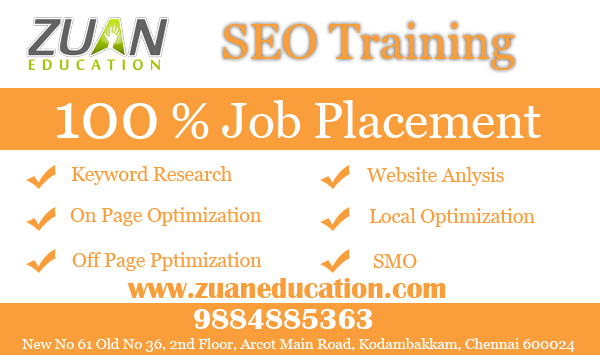 SEO Training Institutes in Chennai