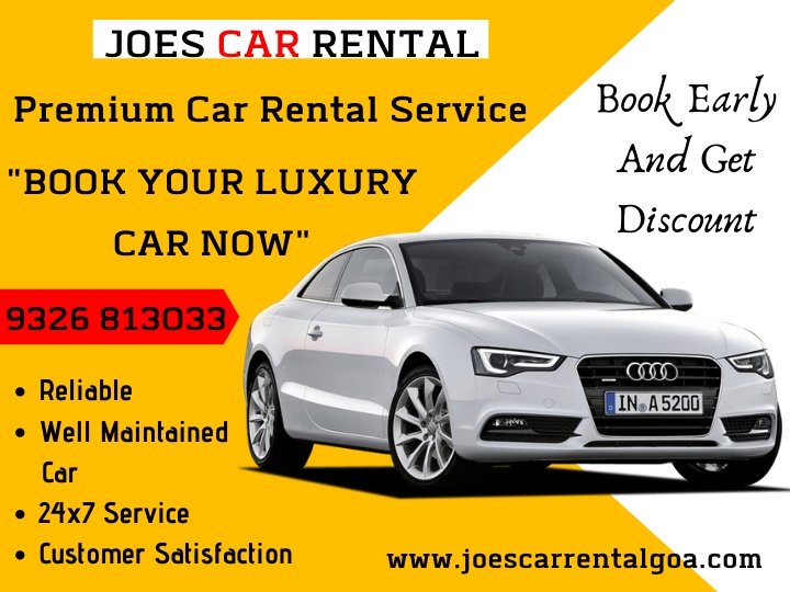 Get The Best Car Rental in Goa By Joes Car Rental