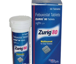 Buy Zurig 80mg Tablets | Generic Febuxostat 80mg Price in India | Indian Arthritis Medicines