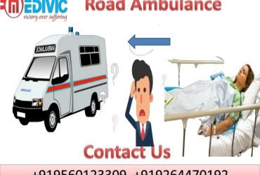 Hire Hi-tech Road Ambulance service in Ranchi by Medivic Ambulance at Low Cost