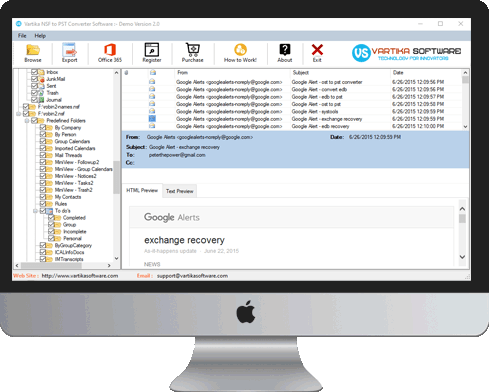 Vartika NSF to PST Converter