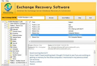 Enstella EDB to PST Converter Software