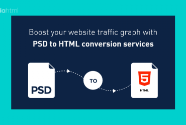 Boost your website traffic graph with PSD to HTML conversion services
