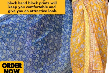 Block Print Sarong | shivalayajaipur.com