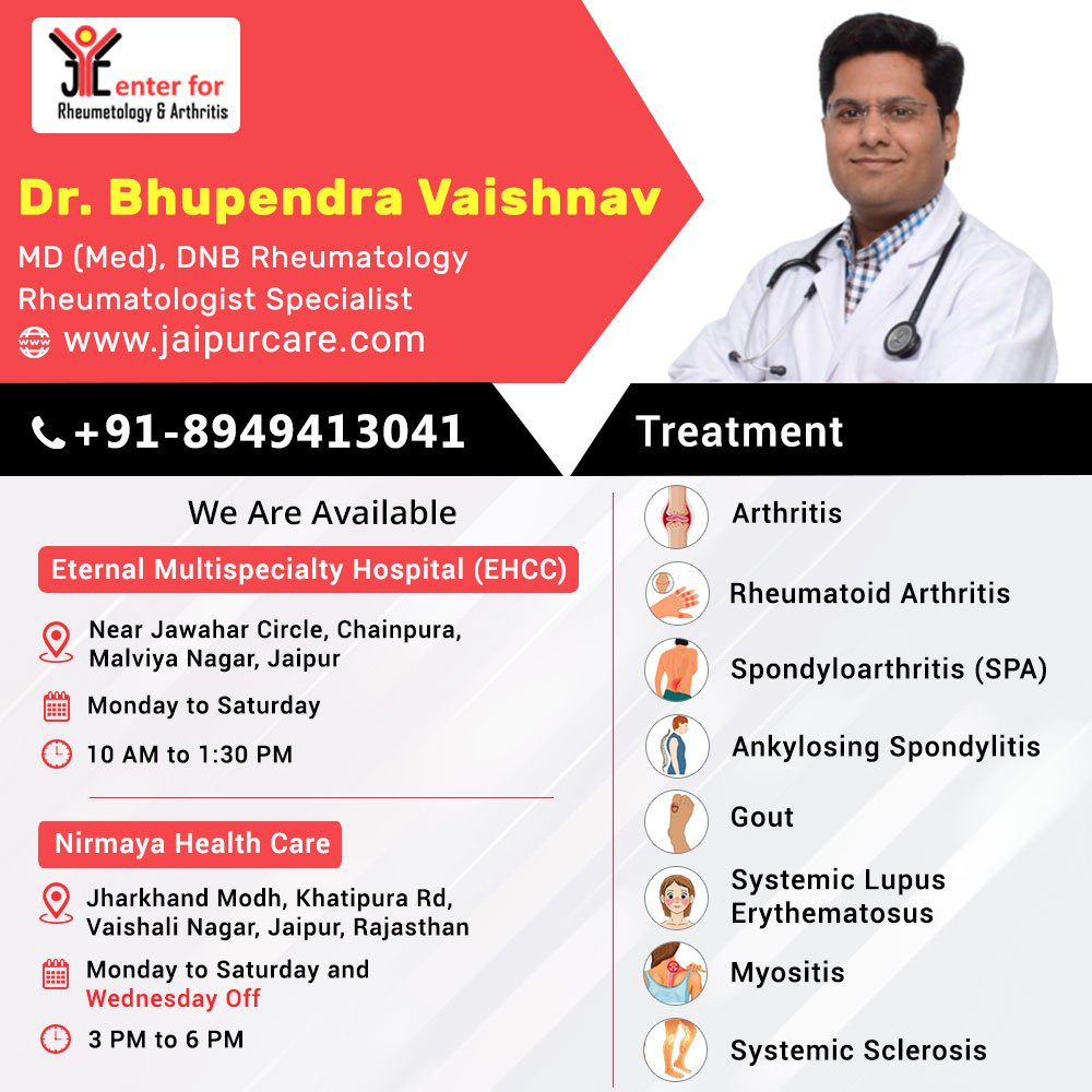 Dr. Bhupendra Vaishnav an Experienced Rheumatologist in Jaipur