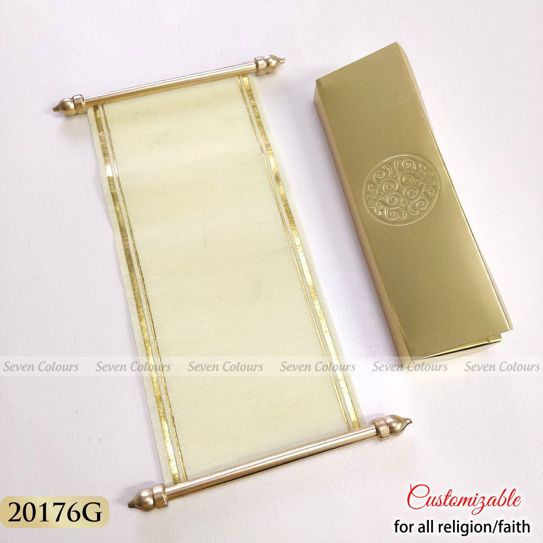 Public: Scroll wedding invitations