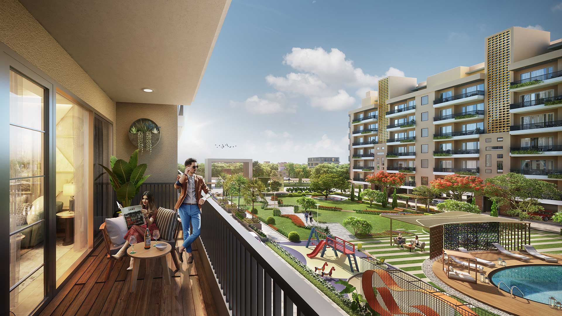 Beliston Avenue – 3 BHK apartments in Zirakpur