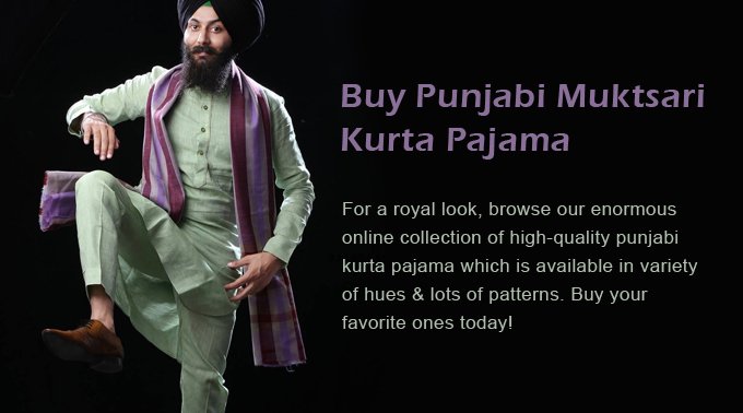 Buy Punjabi Muktsari Kurta Pajama Online