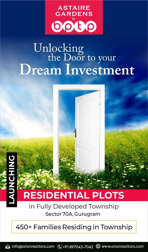 BPTP Astaire Gardens Plots in Sector 70A Gurgaon