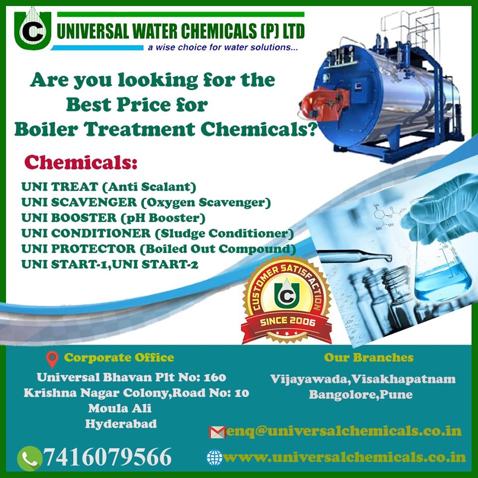 Boiler Water Treatment Chemicals Manufacturer in hyderabad – Universal Water Chemicals