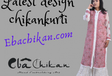 Latest Design Chikan Kurti : chikan suit latest design