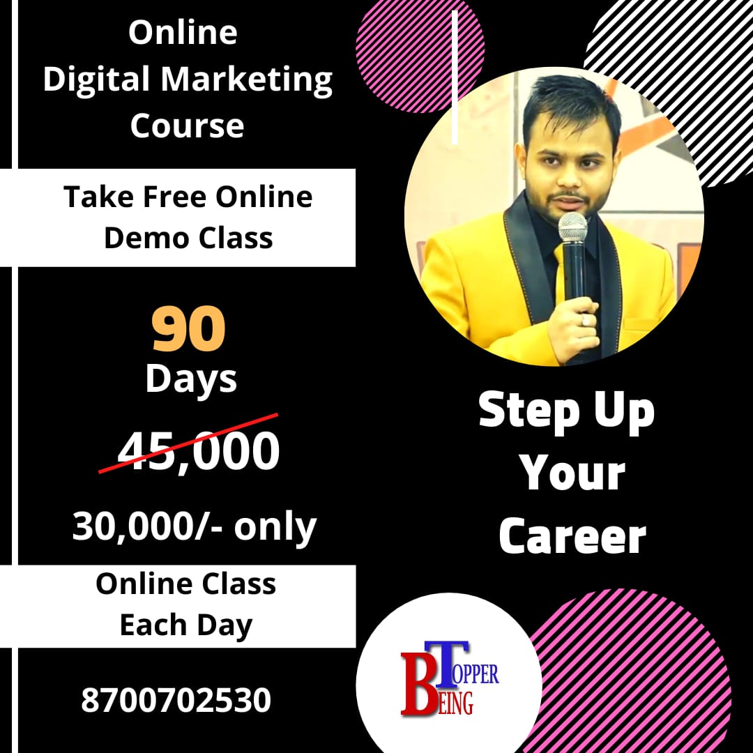 Being Topper Digital Marketing Course in Jaipur