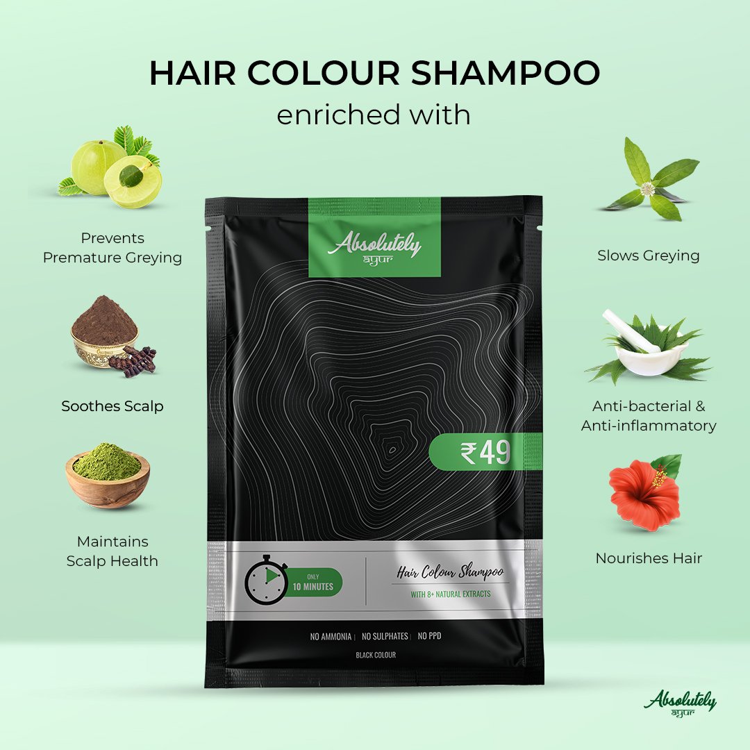 Best Hair Colour Shampoo | We Care For Your Hair | Absolutely Ayur