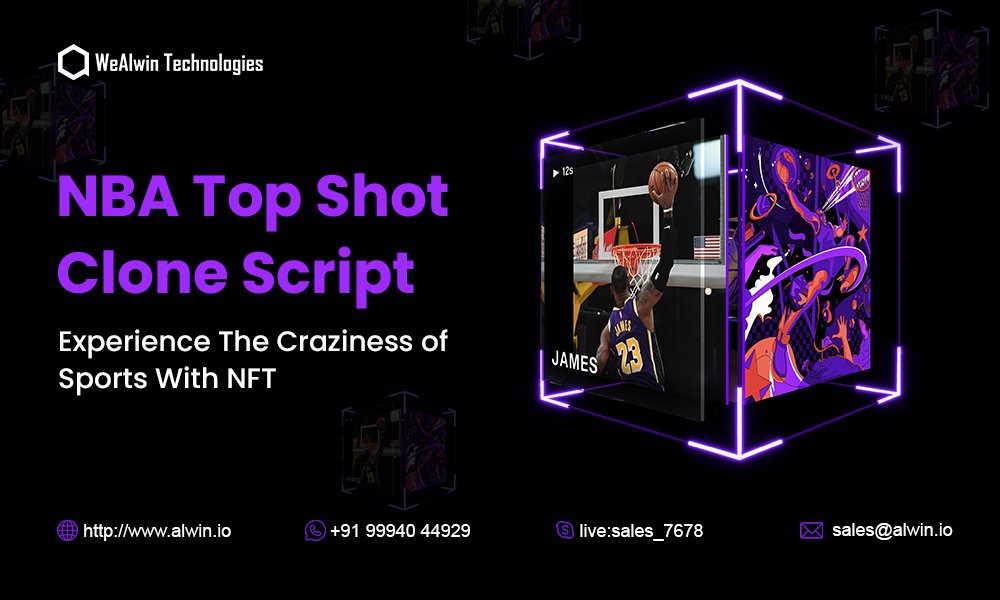 Initiate your own NFT Sports Marketplace Like NBA Top Shot Clone Script!