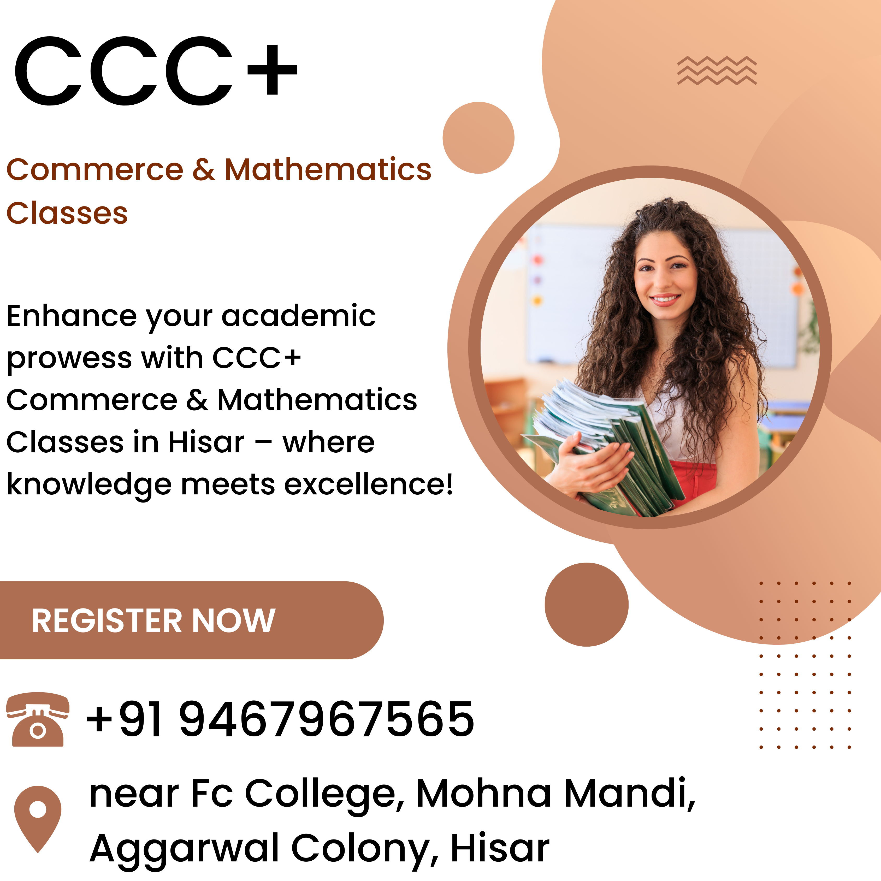 CCC+ Commerce & Mathematics Classes in Hisar