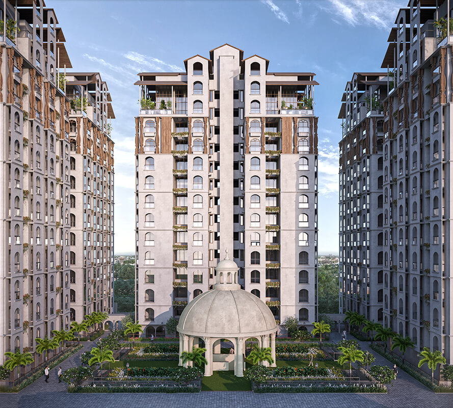 3 BHK apartments & 4 BHK penthouse apartments by NK Anantaya