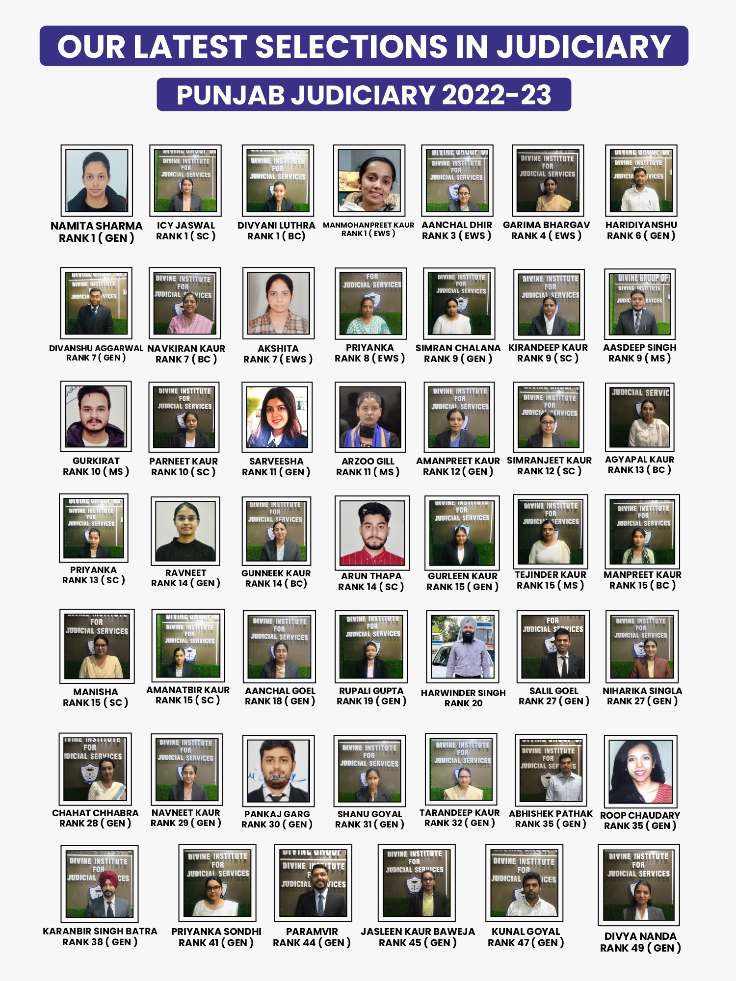 Private: Divine Institute For Judicial Services