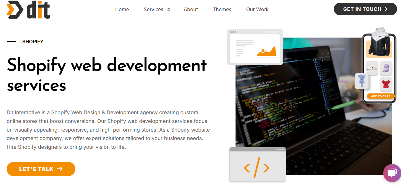 Shopify web design and development services company | Hire shopify developers