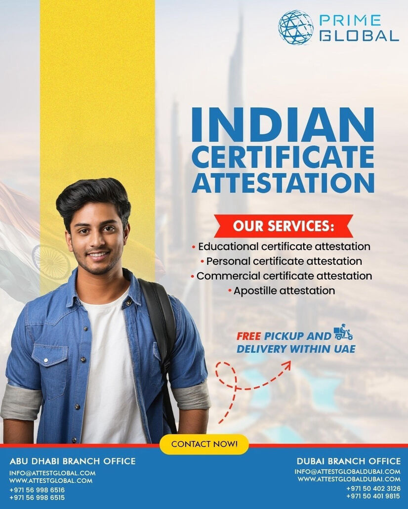 Private: Ultimate guidelines for Indian Certificate attestation services in the UAE