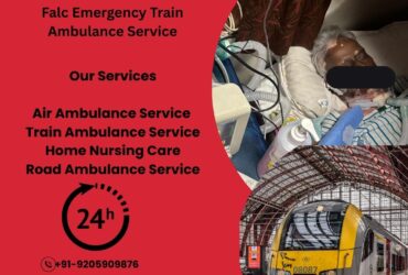 The Falc Emergency Train Ambulance in Patna is seen as a reliable patient transfer