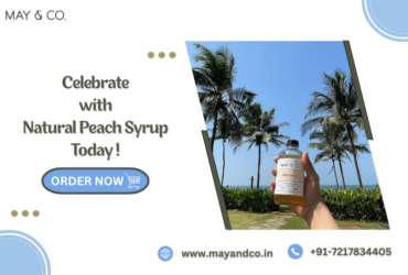 Celebrate With Natural Peach Syrup from May & Co.