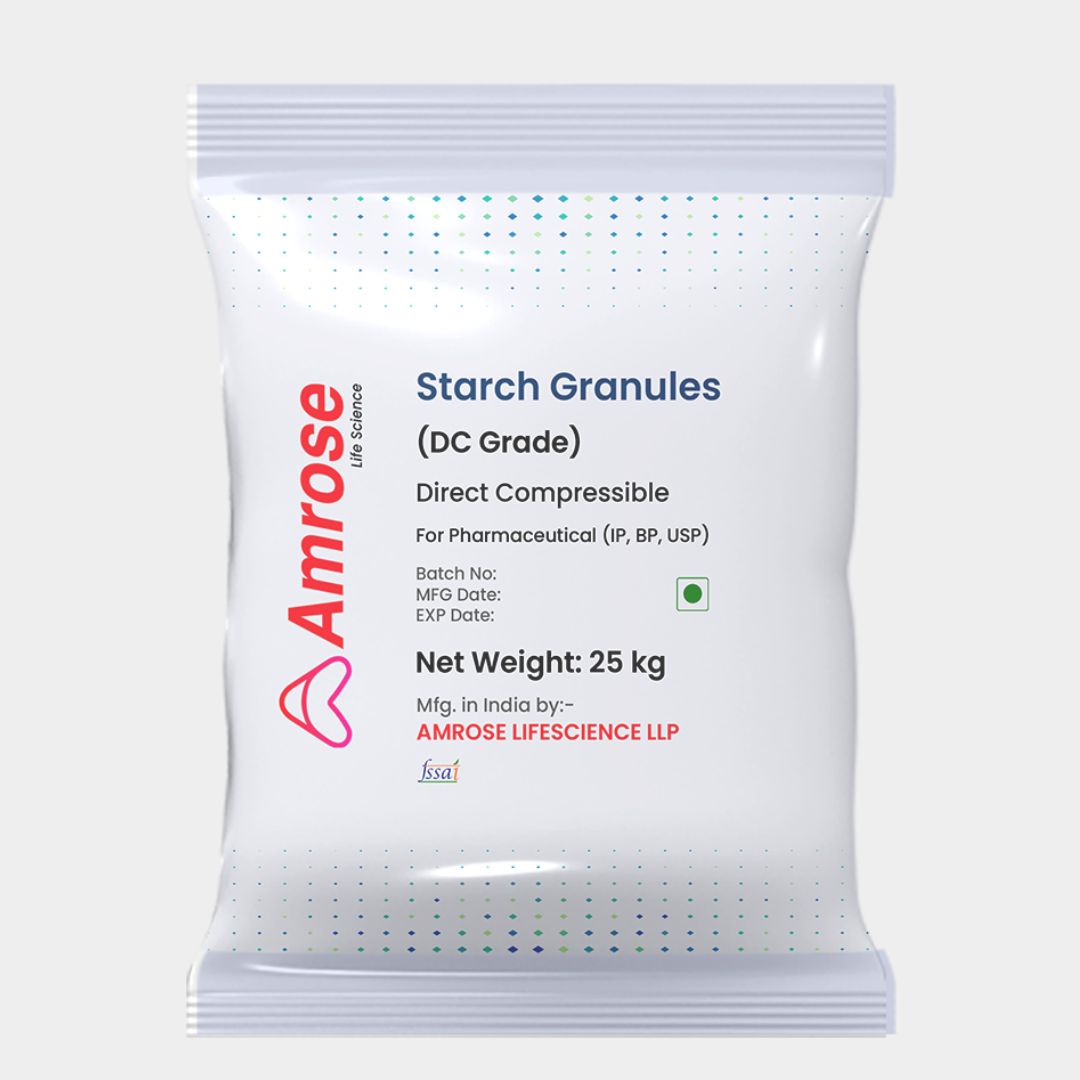 Starch Granules DC Buy Now and Get Free Samples – Amrose Lifescience LLP