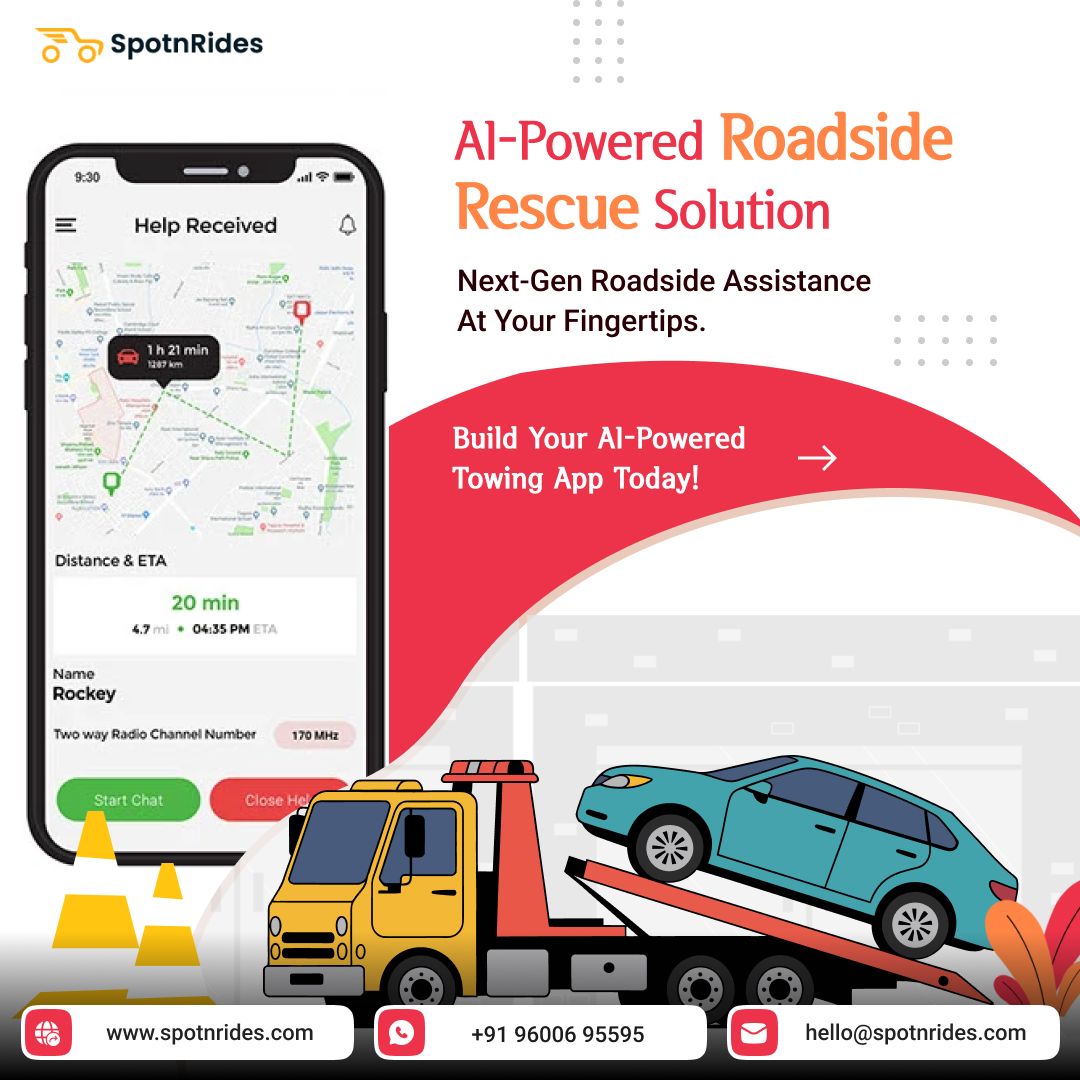 SpotnRides Uber for Tow Truck App – On-Demand Roadside Assistance
